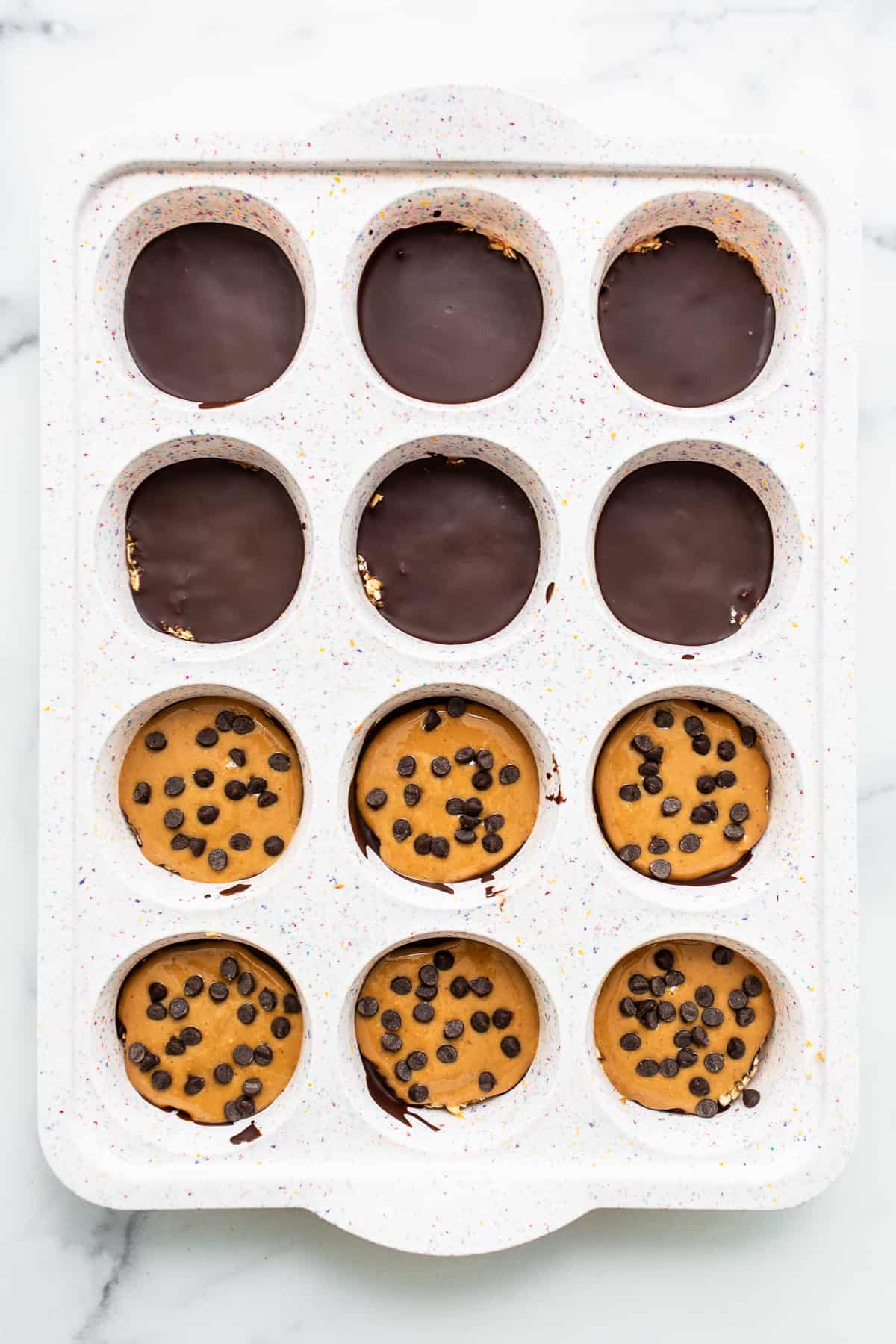 no bake dessert in muffin tin.