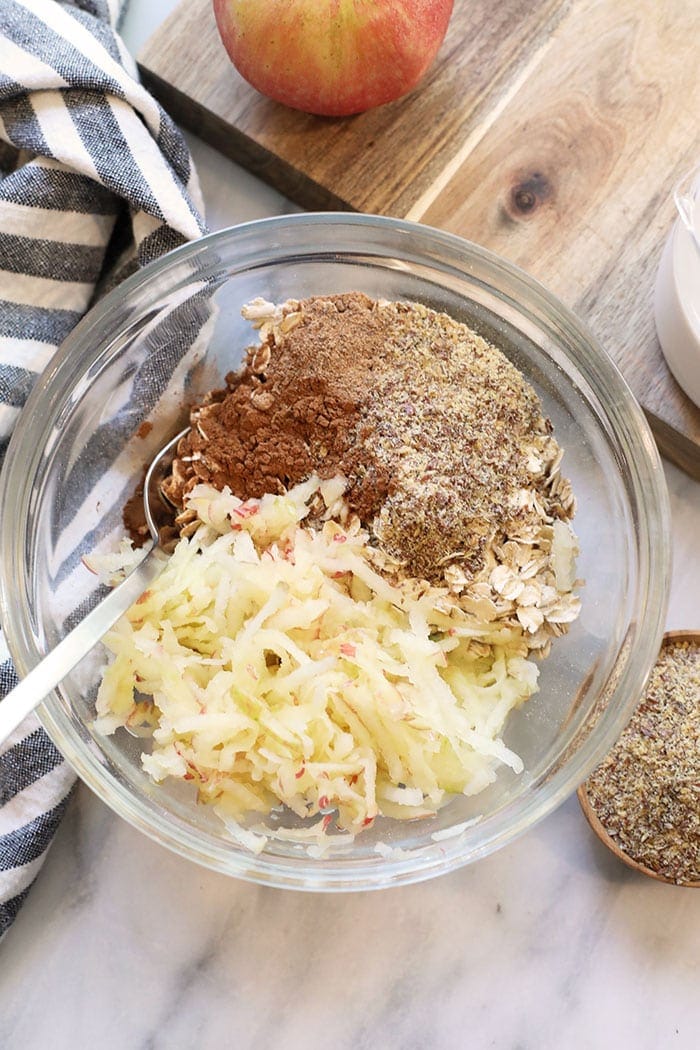 overnight oats ingredients in a bowl