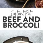 instant pot beef and broccoli