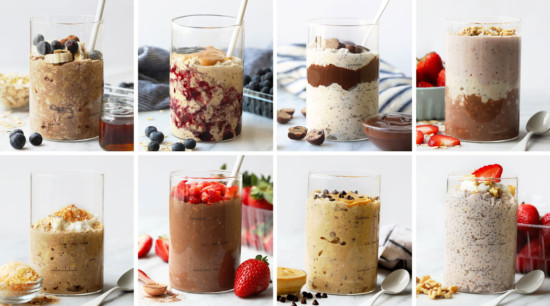 overnight oats in jars